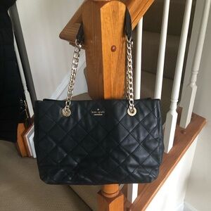 Kate Spade Quilted Blue Shoulder Bag